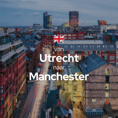 Elektrische Auto Route - Nederland - Manchester Engeland