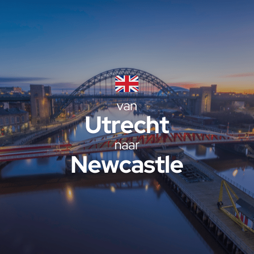 Elektrische Auto Route - Nederland - Newcastle Engeland