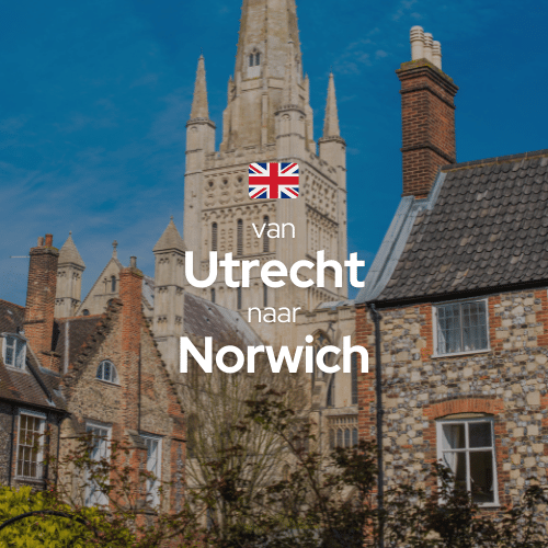 Elektrische Auto Route - Nederland - Norwich Engeland